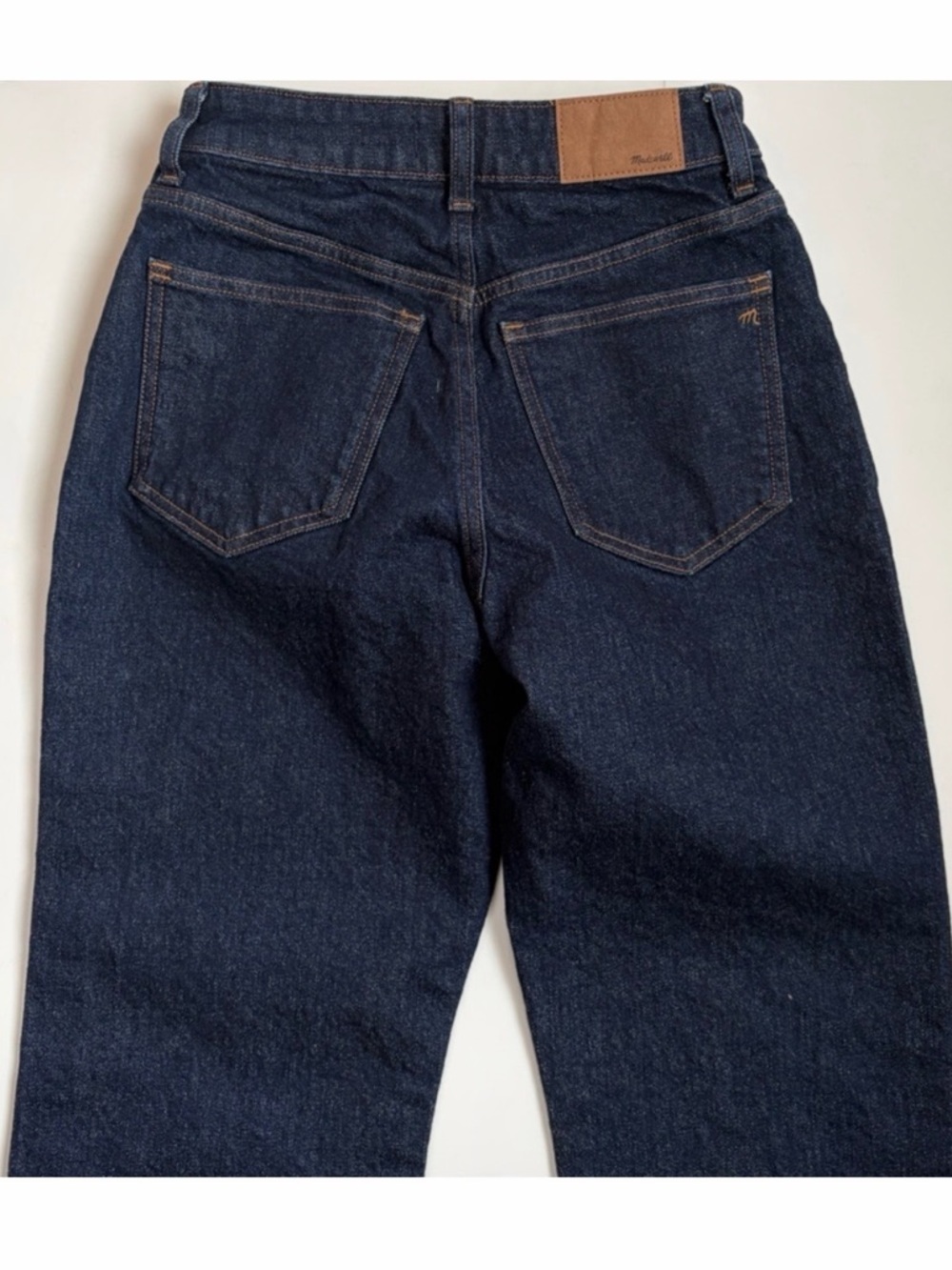 Madewell 90s Curvy Jeans Candiani Denim Straight Leg Dark Wash 25 - Picture 8 of 16